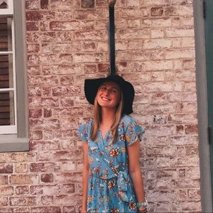 High low floral fall dress